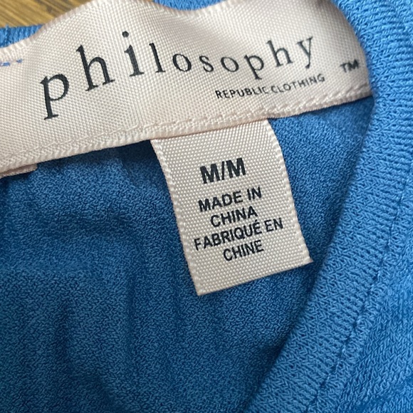 BNWOT Blue Philosophy Blouse - Picture 2 of 8